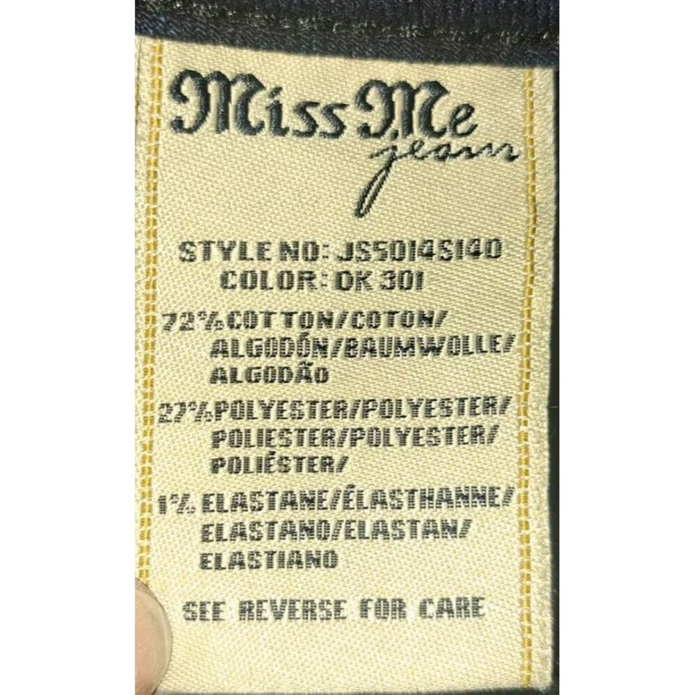 Miss Me Women's Size 29 Blue Custom Bleached Jeans 29x29 - Picture 8 of 10
